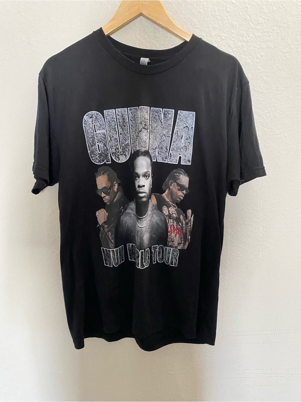 Gunna Wun World Tour Black Graphic Tour T-Shirt - Men XL Double Sided